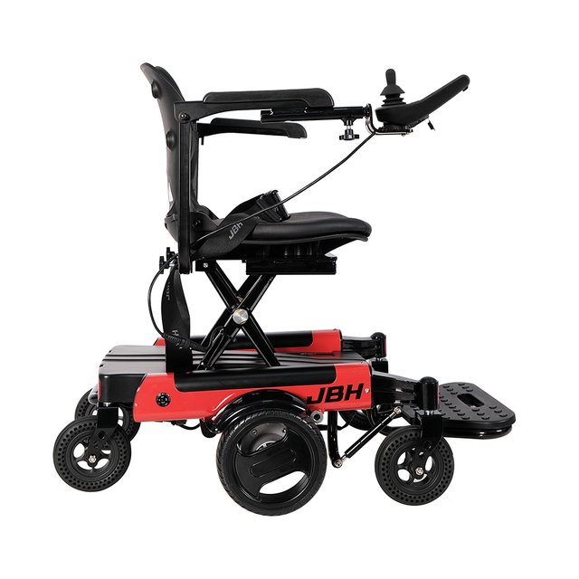 JBH USB -laddning av aluminiumlegering rullstol D07