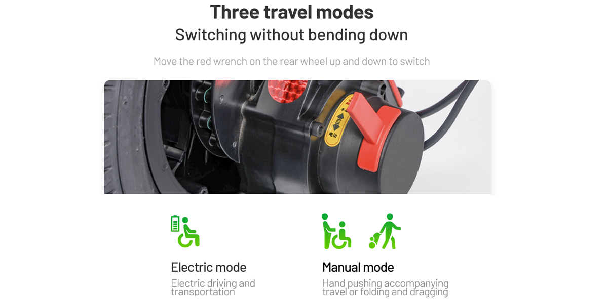 JBH B&auml;rbar elektrisk rullstol