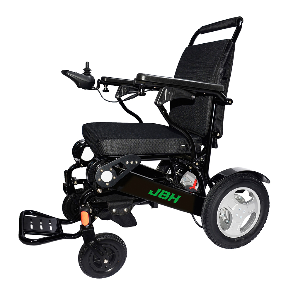 JBH svart justerbar elektrisk aluminiumlegering rullstol D09