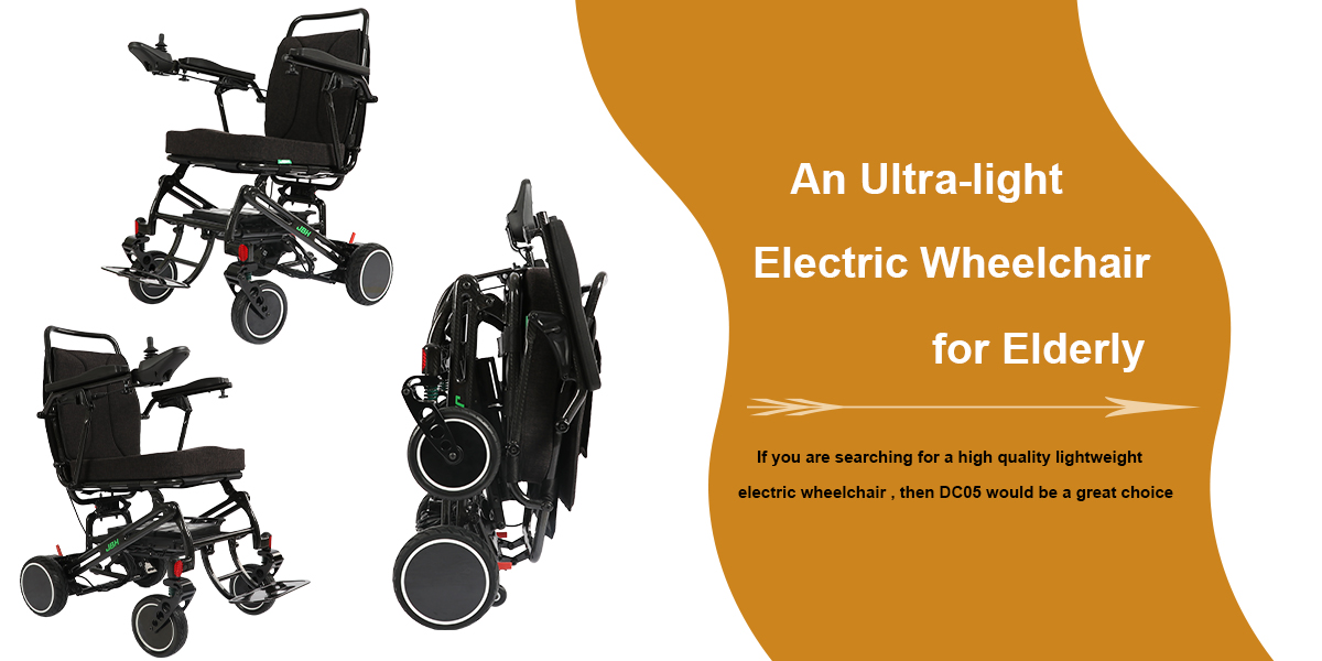 En ultralätt elektrisk rullstol för äldre