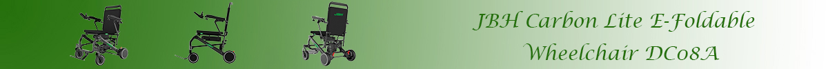 JBH Carbon Lite E-hopf&auml;llbar rullstol DC08A