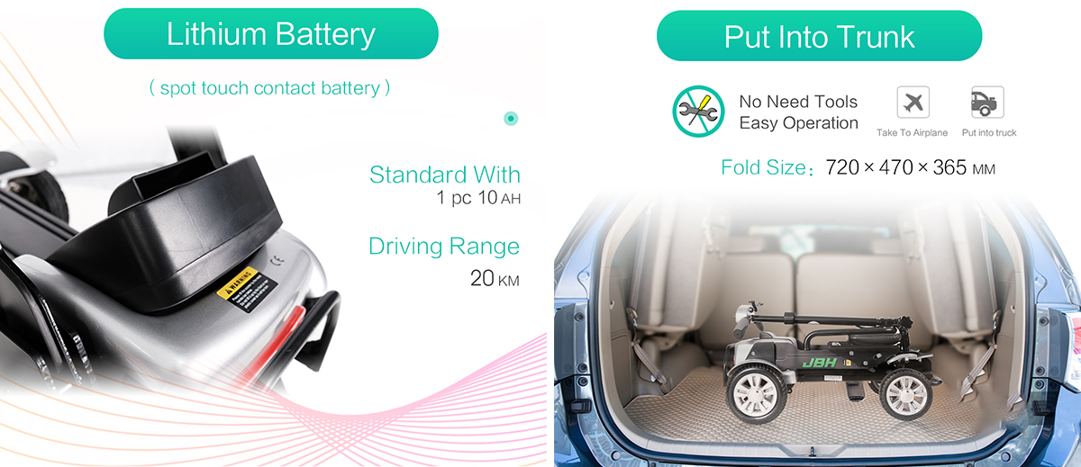 L&auml;tt mobilitetsscooter