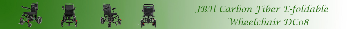 Kolfiber E-hopf&auml;llbar rullstol DC08