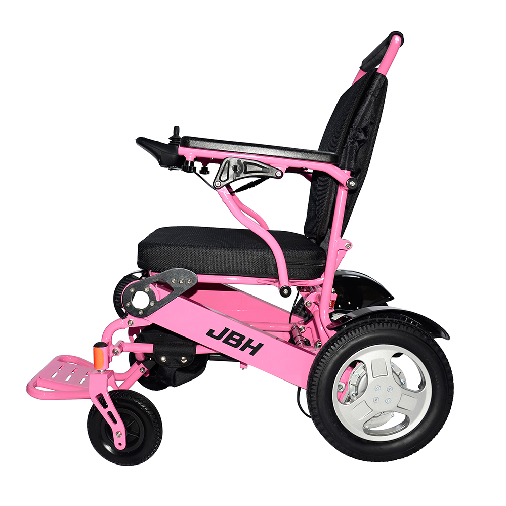 JBH rosa intelligent kraftfull aluminiumlegering rullstol D09
